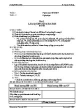 Giáo án Tin học Lớp 8 - Bài 1 Làm quen với Scratch - Năm học 2017-2018